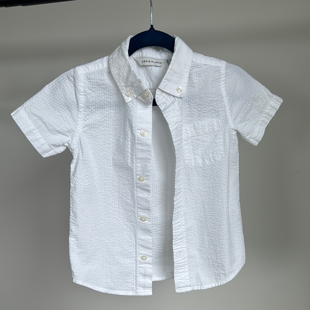 Classic White Kids Shirt by Crewcuts